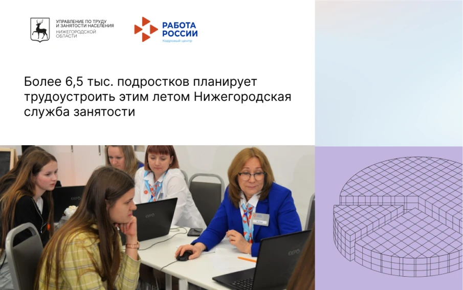 Более 6,5 тыс. подростков планирует трудоустроить этим летом Нижегородская служба занятости